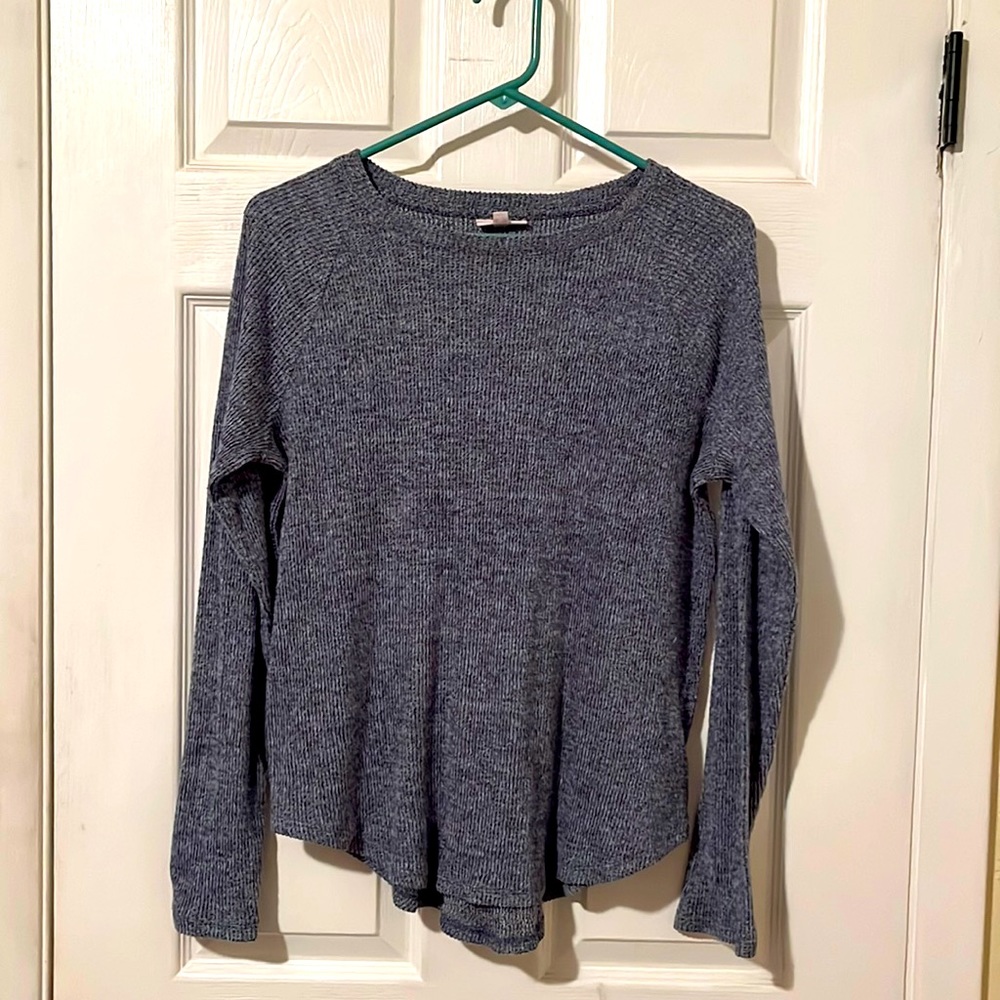 Blue SO brand long sleeved shirt. Size medium.